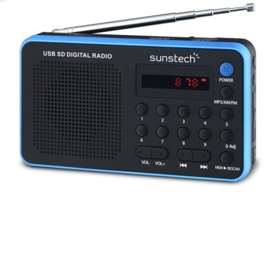 Sunstech Portable digital AM/FM radio Black, Tragbar, Produktbild 