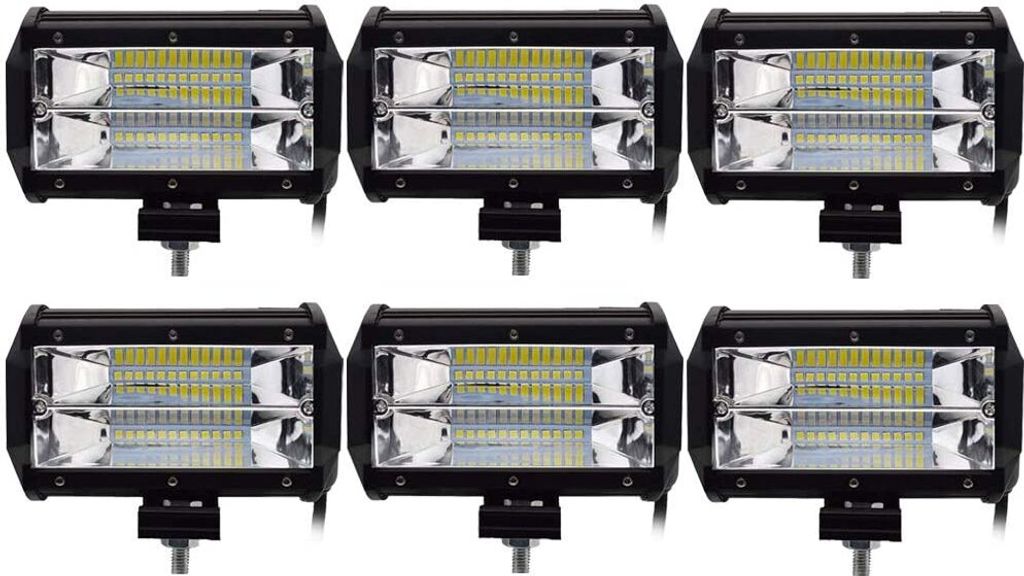 Greenmigo 6X 72W LED Zusatzscheinwerfer IP67 Wasserdicht Light Bar 12V 24V LED Arbeitsscheinwerfer Offroad Auto LED Scheinwerfer Arbeitslicht