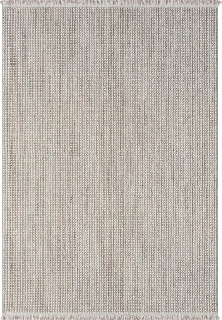Tapis Ava gris clair 160 x 230 cm - Tapis de salon moderne à poils courts