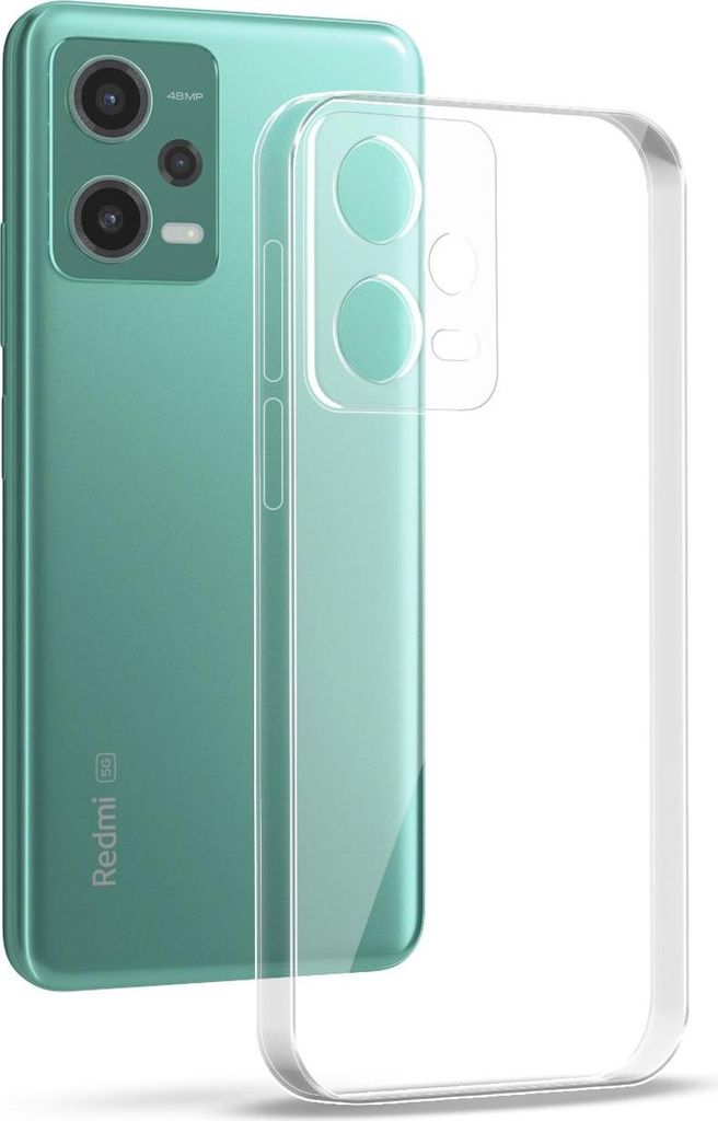 Handyhülle für Xiaomi Redmi Note 12 5G Hülle Transparent Flexibel Elastisch Case Cover Backcover Schutzhülle