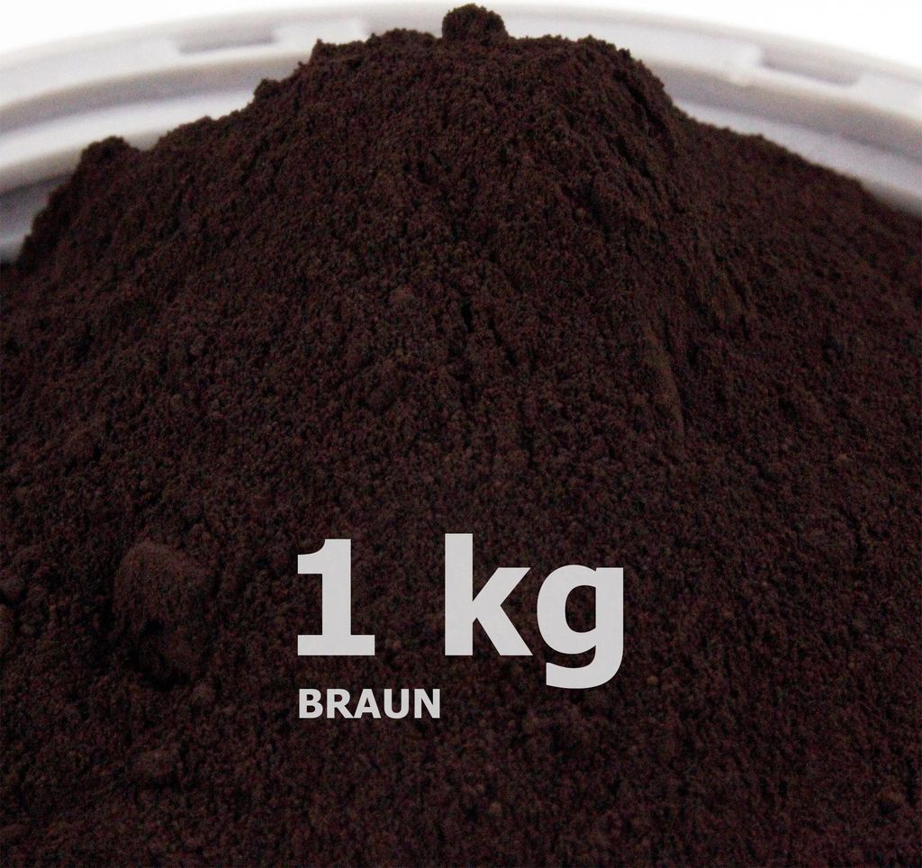 1 kg Eisenoxidpigment Braun Farbzusatz für Mörtel, Beton, Produktbild 