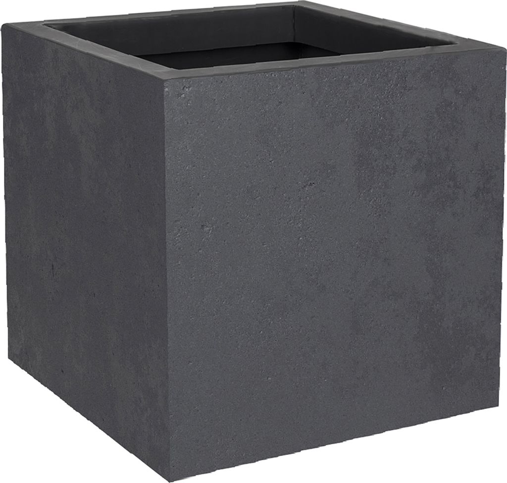 EDA Pflanzgefäß BASALT UP quadratisch 295 mm anthrazit
