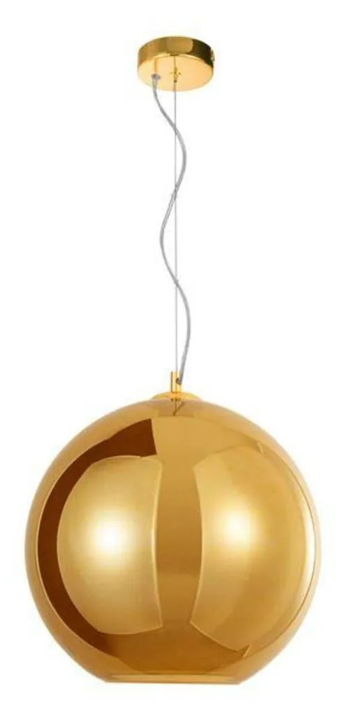 Suspension NOVA LUCE NAZIO 9080352 en Verre Doré Dégradé et Chrome E27