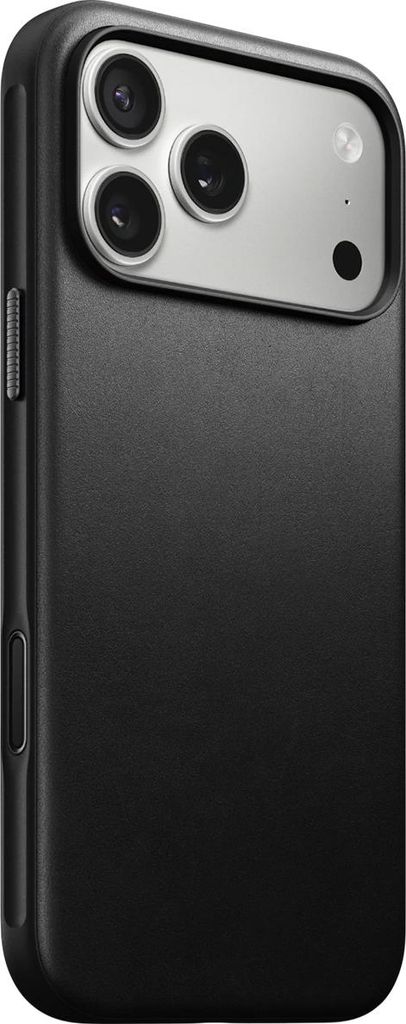 Nomad Modern Leder Hülle iPhone 17 Pro Max – Integrierter Saphirkristallknopf für präzise Kamerasteuerung – Texturierter Aktionsknopf für b...