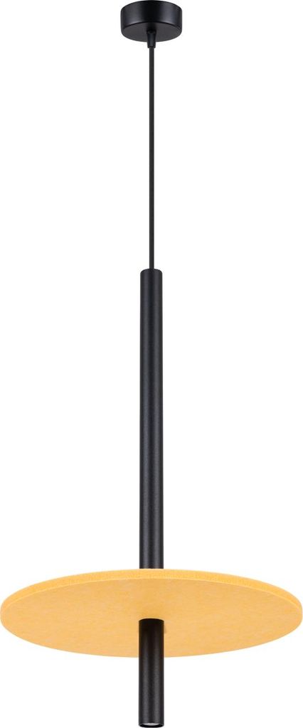 Pendelleuchte FELTRO 1 schwarz/gelb 1xG9 8W Filz/Stahl 126x30x30cm Sollux Lighting