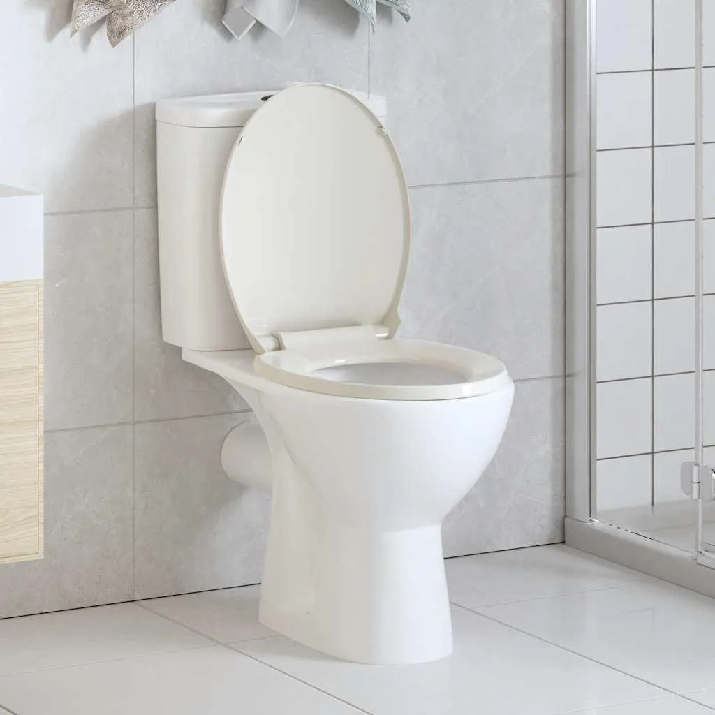 Tavoletta WC vidaXL Grigio Chiaro Soft-Close: Polipropilene Alta Qualità
