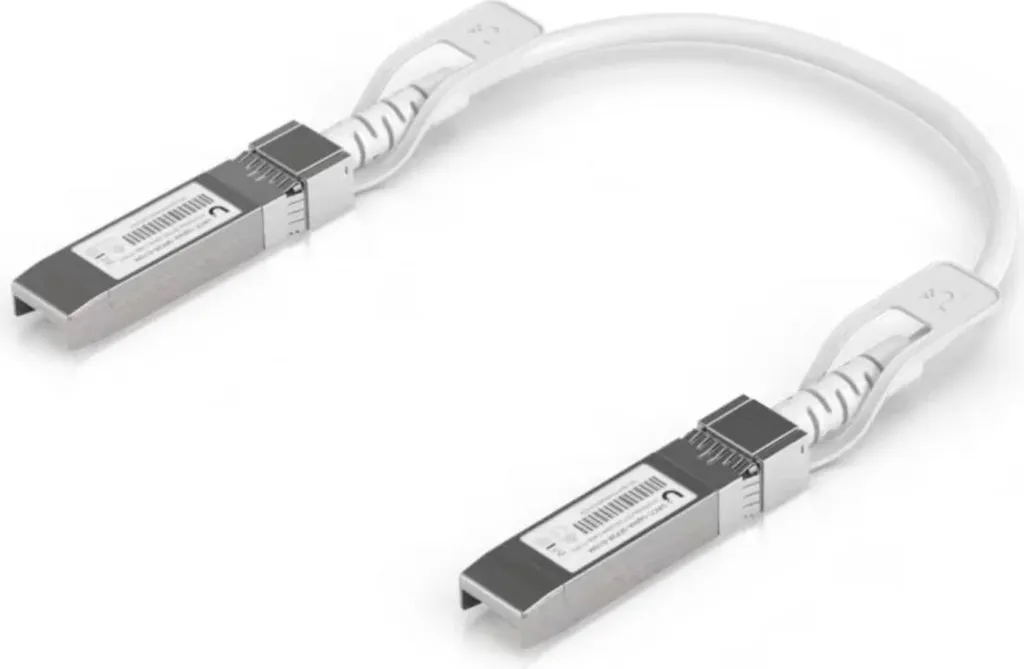 Câble de Liaison Uplink SFP28 Ubiquiti Blanc 0.15m - Pack 10 Connecteurs