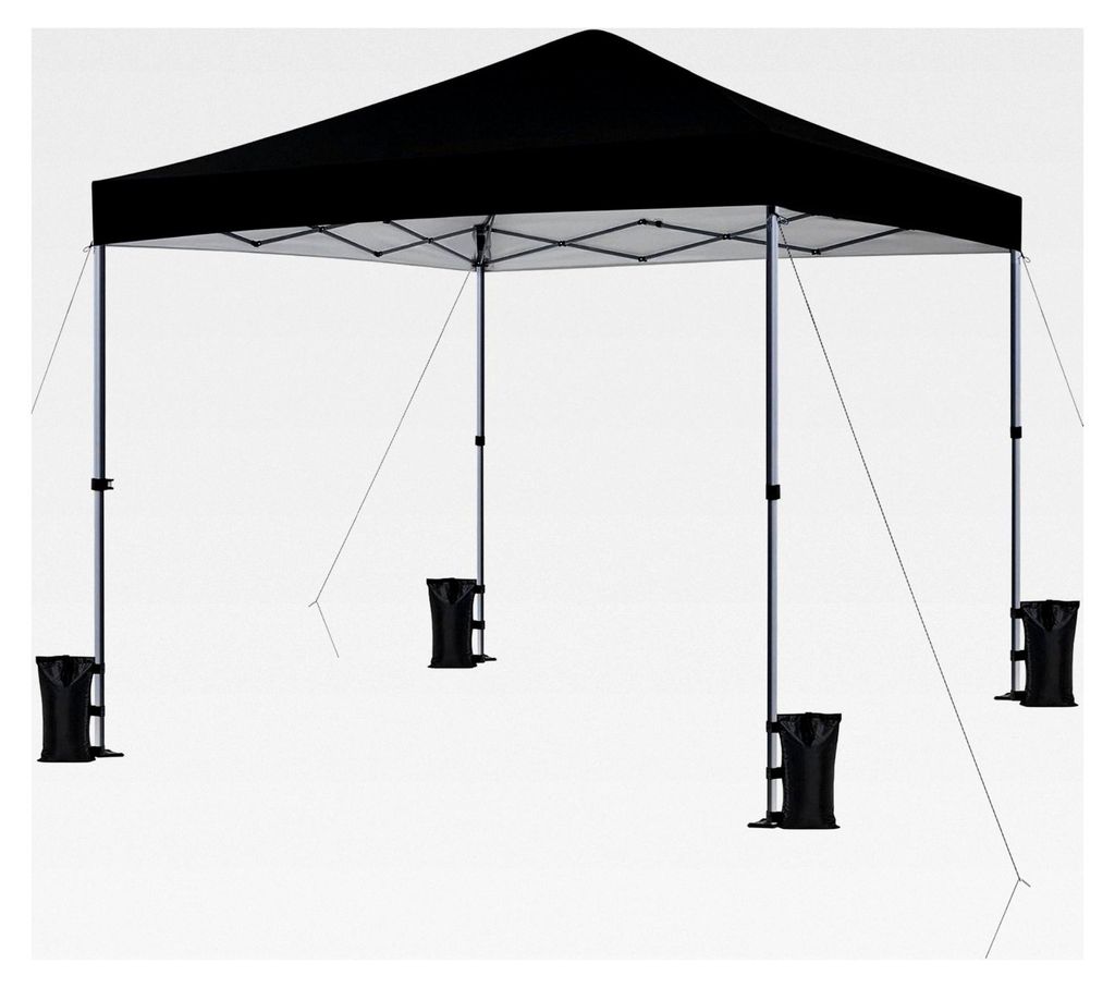 3x3m Pop-Up Pavillon Faltpavillon Wasserdicht Stabil, Gartenpavillon mit UV-Schutz 50+, inkl. 8 Bodennägel, 4 Sandsäcke und Tragetasche für Camp...