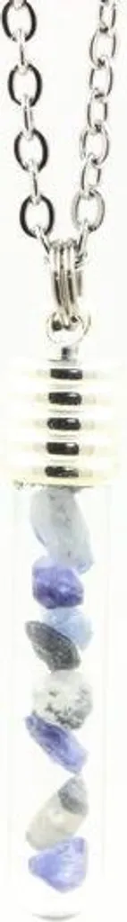 Collier de bénitoïte brut pour lithothérapie : Énergie et clarté d'esprit