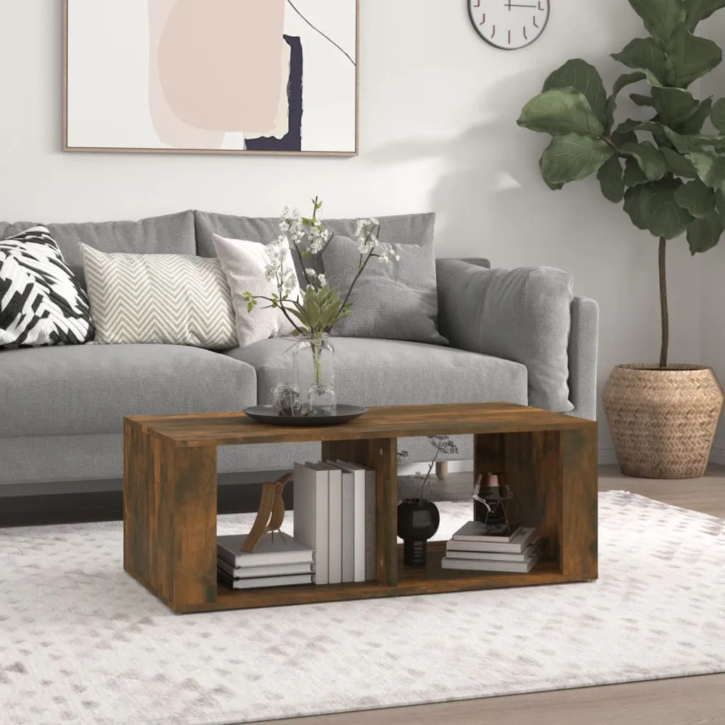 Coffee Table Rovere Fumé 100x50x36 cm - Design Minimalista