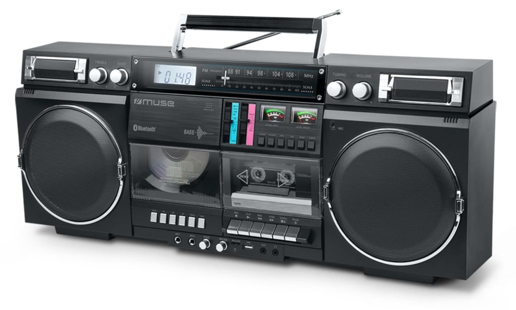 MUSE M-380GB, radiocassettone retrò con lettore CD Immagine del prodotto 
