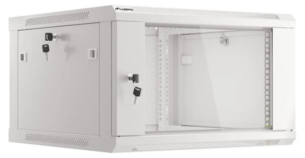 Rack Informatique 19" 6U Mural pour Installation Réseau et Serveur