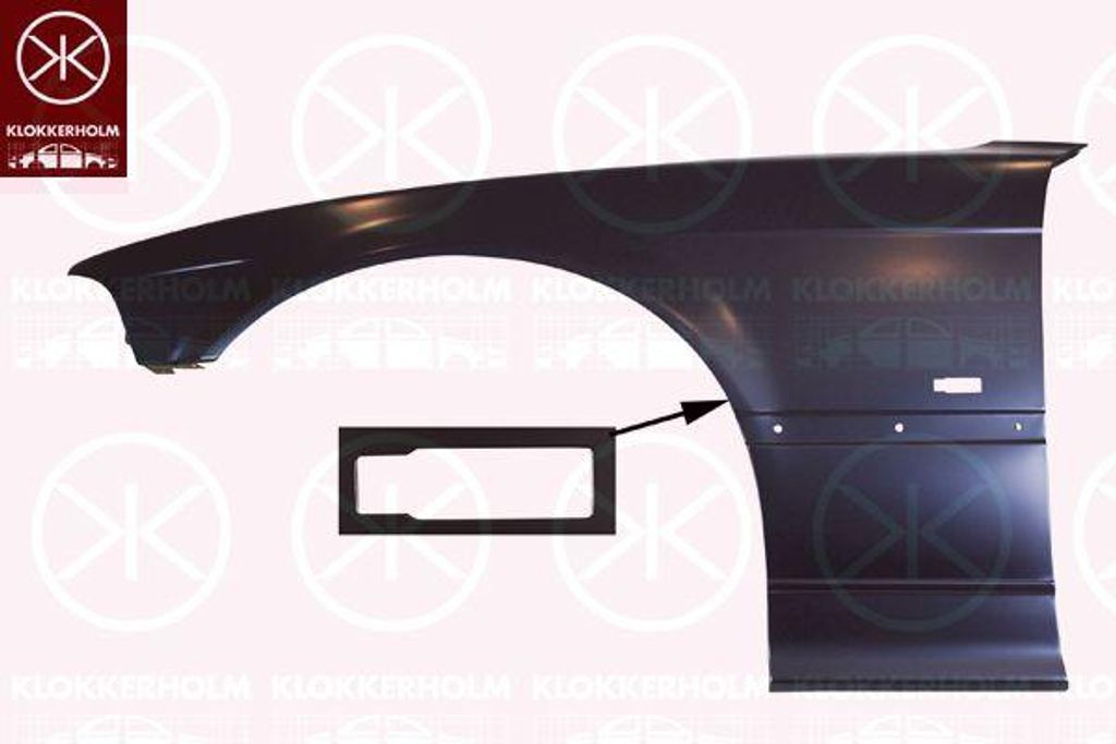 KLOKKERHOLM 00603112 Kotflügel OE 41358223926 kompatibel mit 3er E36