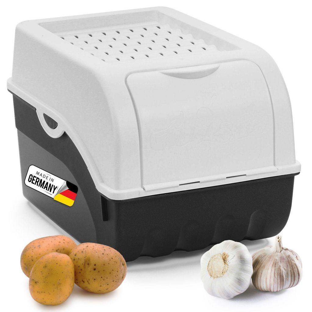 Novaliv 1x Mittel 5L Kartoffelbox weiß Kartoffelkorb Produktbild 