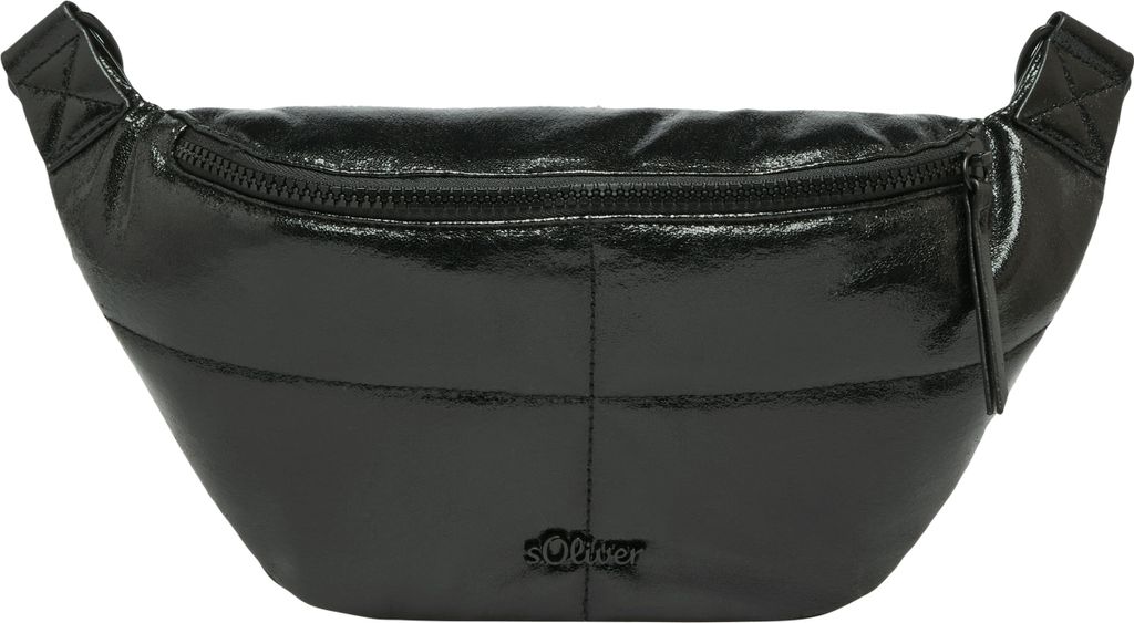 s.Oliver Schultertasche Crossover Bag Grey / Black schwarz