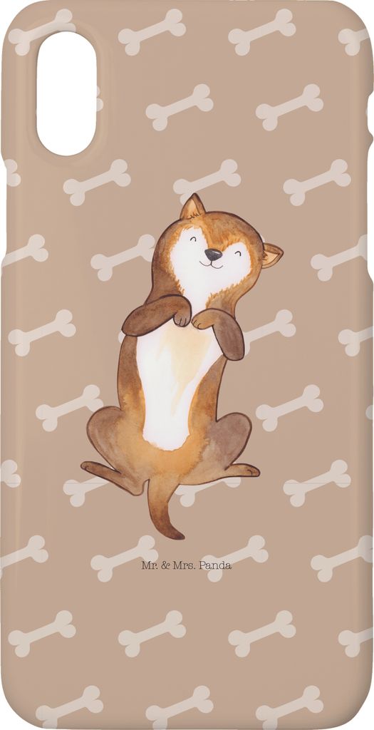 Mr. & Mrs. Panda Iphone 10 Handyhülle Hund Streicheln - Hundeglück - Geschenk, Süß, Handy, Hülle, Sprüche, Cover, Kraulen, X, Hunde, Wauwau