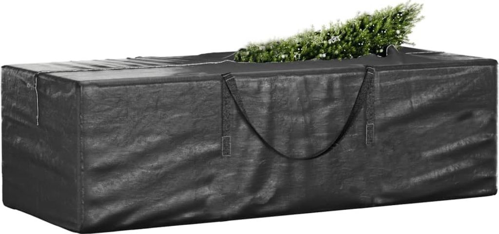vidaXL Sac de rangement pour sapin de Noël Noir 135x40x55 Image du produit 