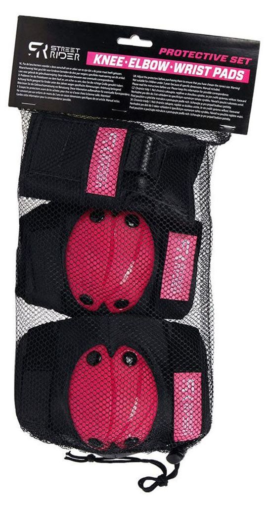 Ochranná sada Street Rider S - růžová, 6dlg. Obrázek produktu 