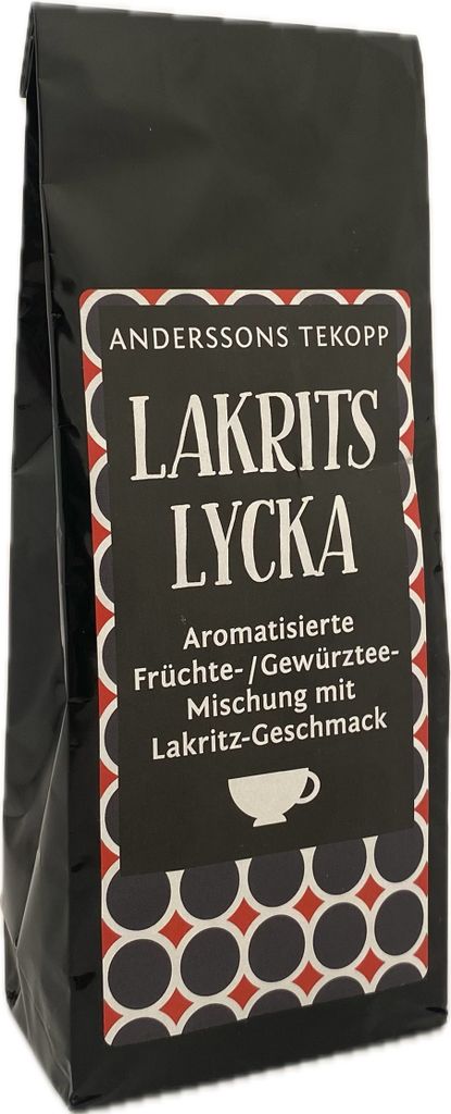 Lakrits Lycka - Lakritztee Anderssons Tekopp 100g