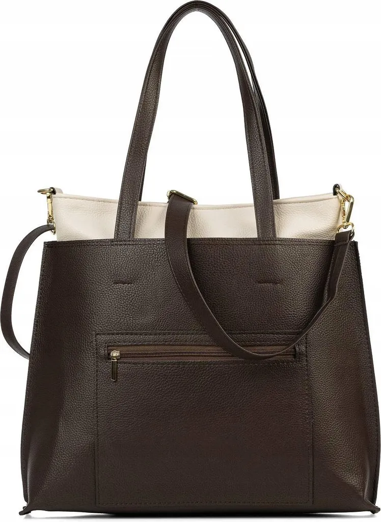 Borsa Laura Biaggi Beige Spaziosa | Ideale per Lavoro e Shopping - 4