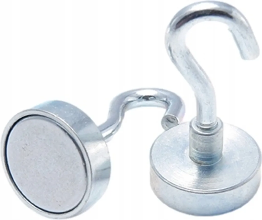 Supporto Magnetico 20mm con Gancio M4 - Set 10 Pezzi Extra Forti - 1