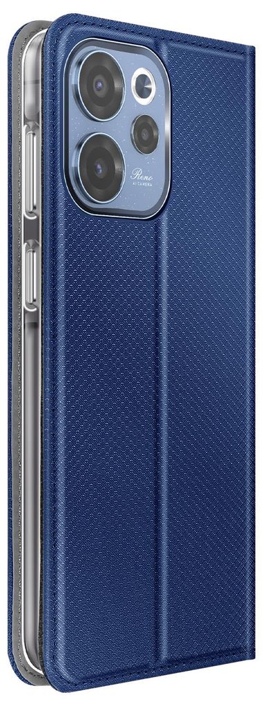 Avizar, Etui Rillenoptik mit Kartenfach und Stand Oppo Reno 15F / 15 FS, Nachtblau