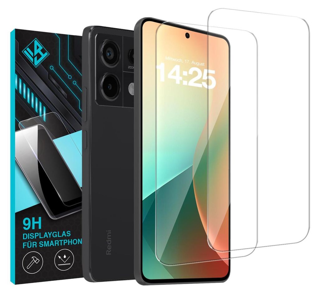 2x 9H Schutzglas Displayschutzfolie für Xiaomi Redmi Note Produktbild 
