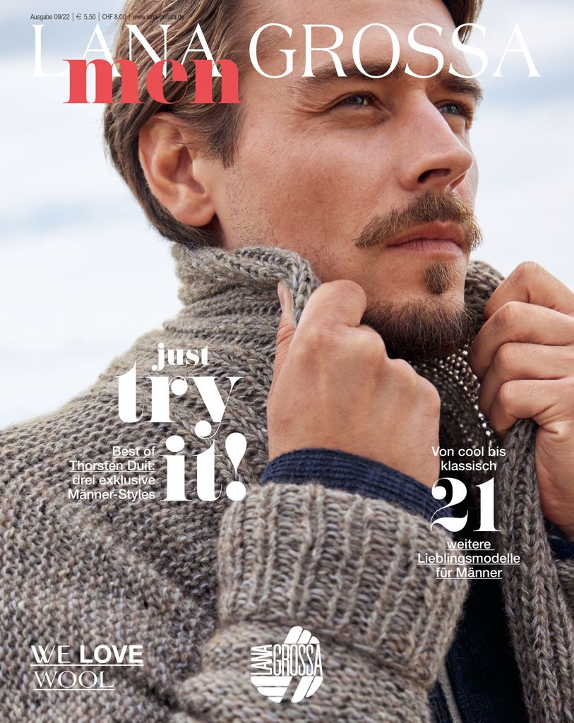 Lana Grossa MEN No. 9 (Strickmagazin mit 24 Modellanleitungen für Männer)