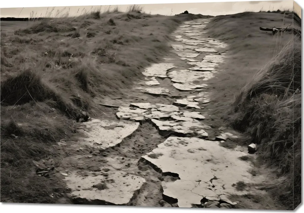 Decoration murale ocean : grand tableau nature de dunes de sable