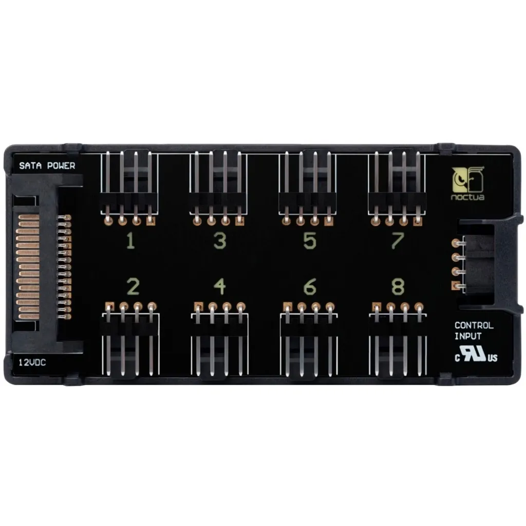Contrôleur de ventilateur PC Noctua NA-FH1 répartiteur PWM huit ports noir