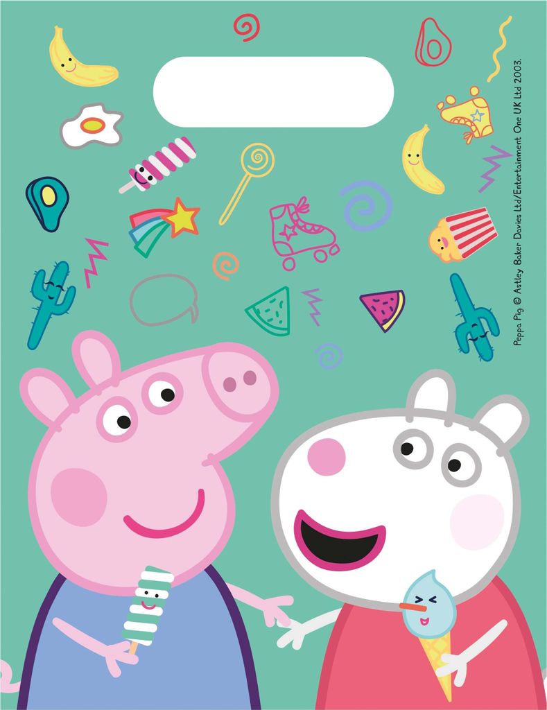 Procos 15214 Peppa Wutz Mitgebsel, Cartoon, Multi, 6 count Produktbild 