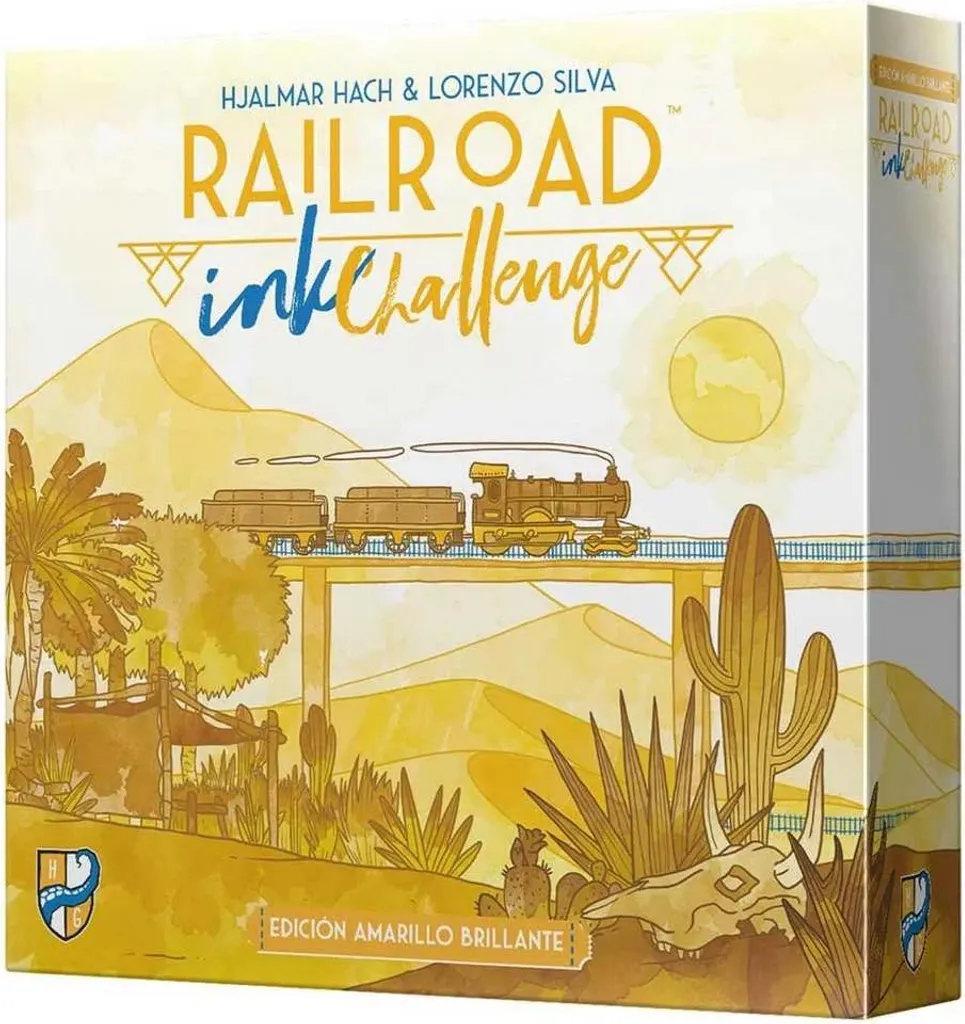 Railroad Ink Jaune Solution de Jeu de Société Compact sans Temps d'Attente