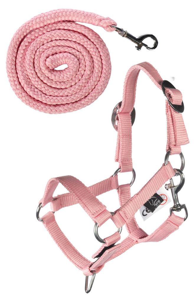 HKM Kids Halfter und Strick Hobby Horsing Basic Rosa Immagine del prodotto 