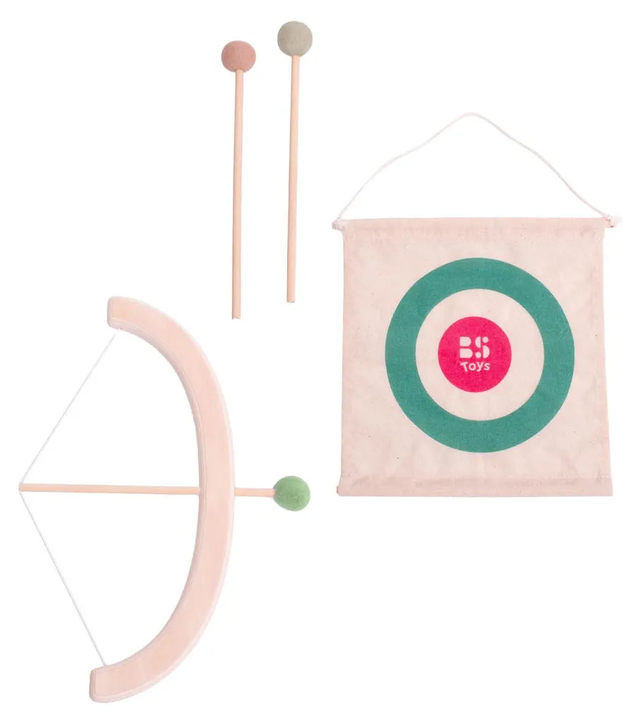 Jeu de tir à l'arc en bois extérieur pour enfant - Kit complet 4 pièces