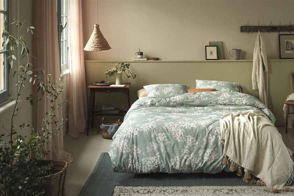 Beddinghouse Bettwäsche Blooming Flo Blu.Gre 155x220 bunt