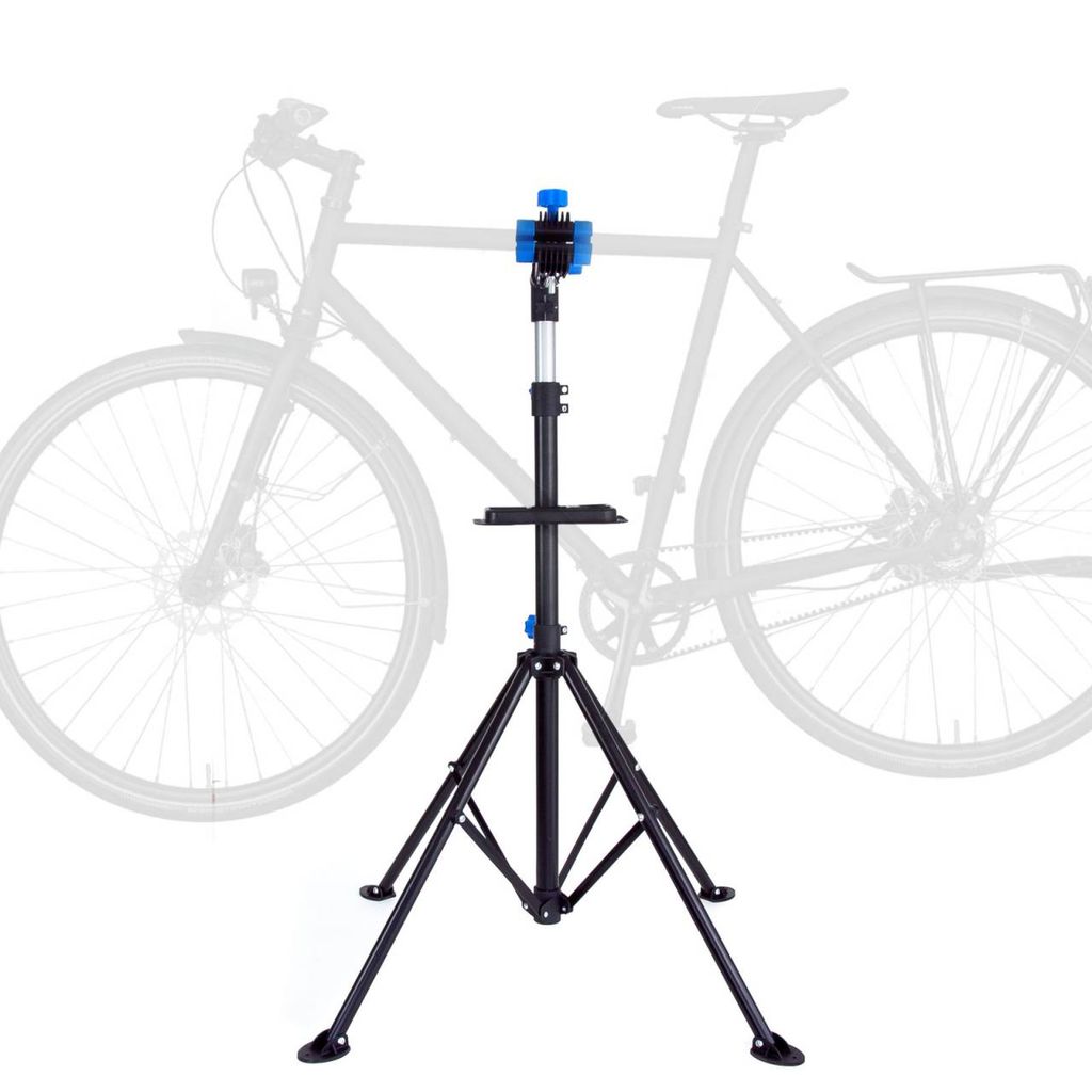 360° Fahrrad Montageständer Zentrierständer Reparatur mit Stativ Ständer blau 