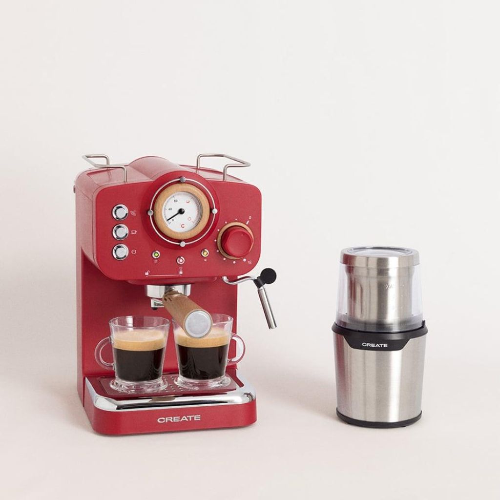 Pack THERA RETRO Espresso-Kaffeemaschine + MILL PRO Kaffeemühle
