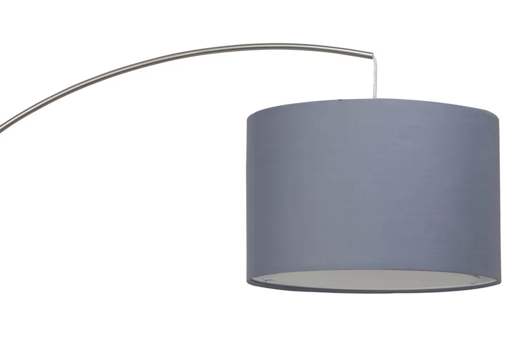 Lampe sur pied arc avec interrupteur - Finition fer gris Clarie E27