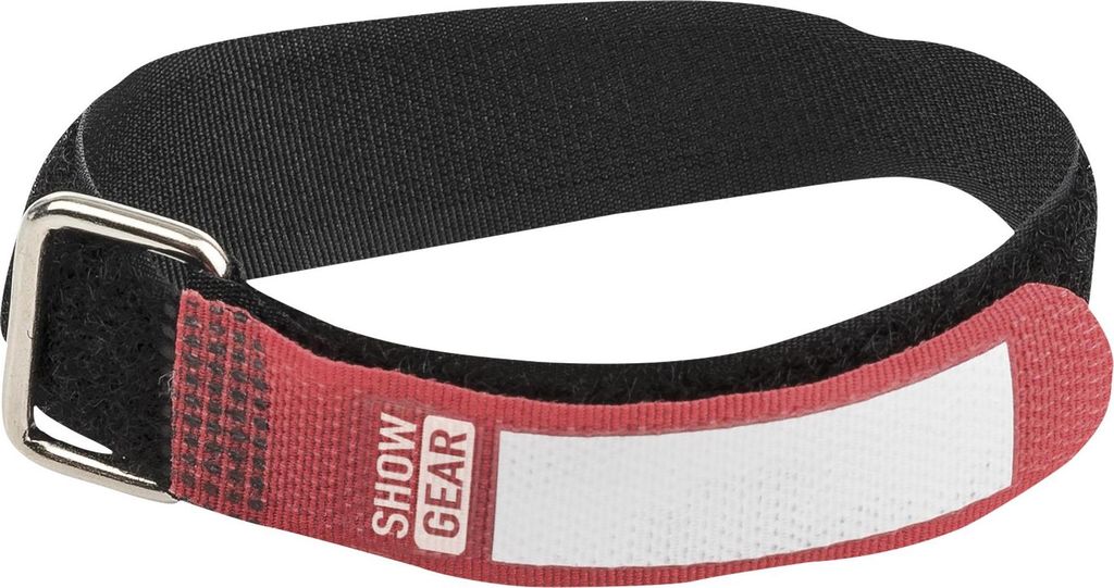 Showgear Hook and Loop Fastener 300 x 20 mm - Rot - 10er Set