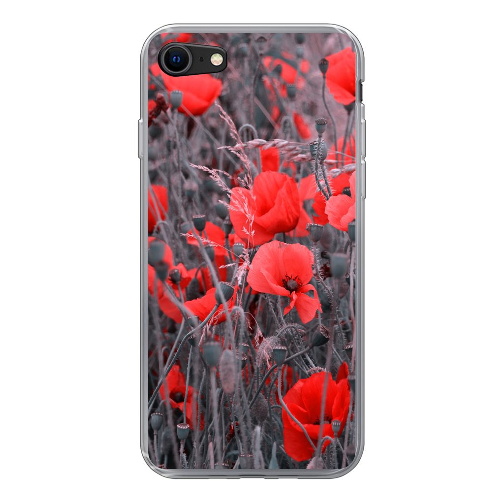 MuchoWow® Handyhülle Schutzhülle Hülle für iPhone 7 Rote Produktbild 