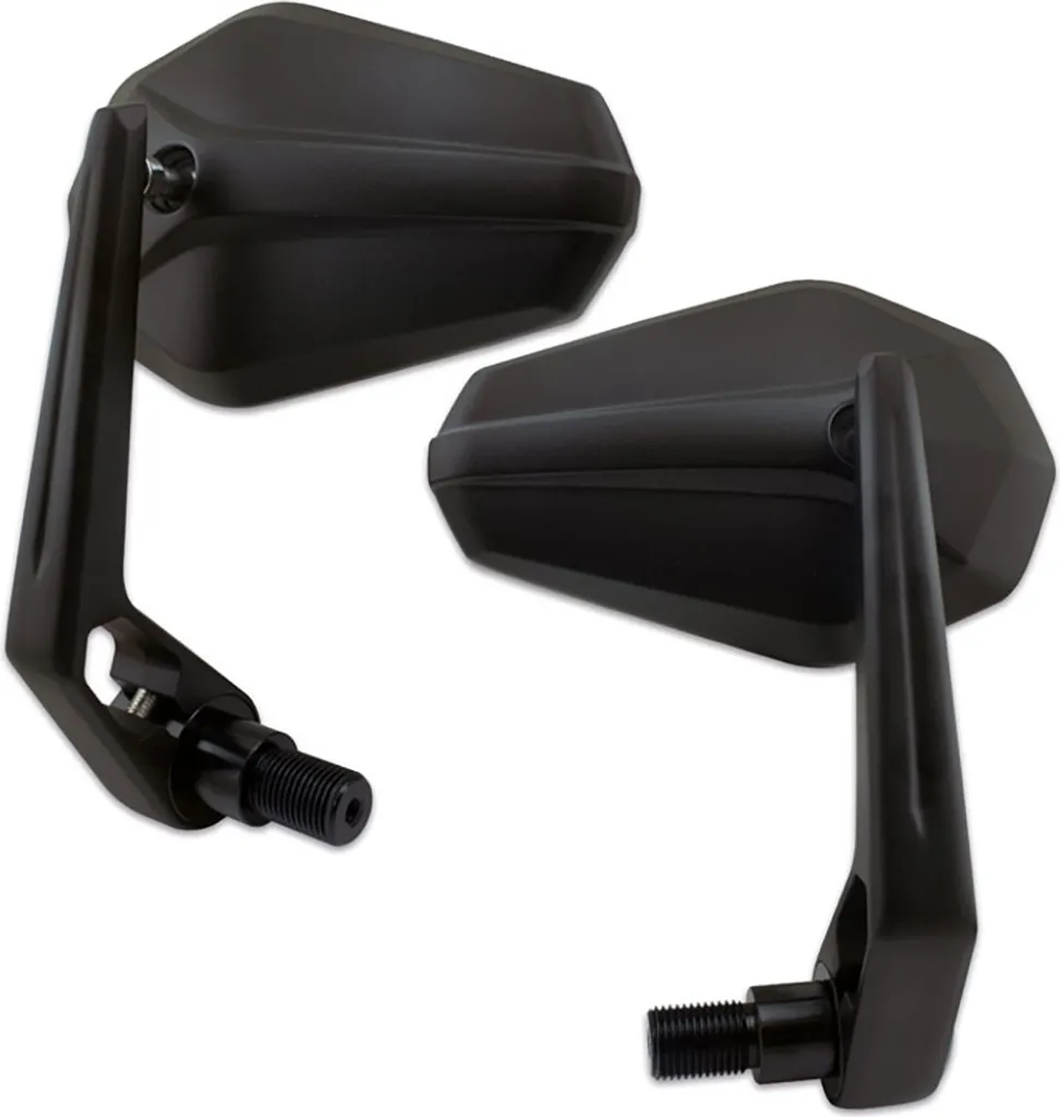 SOLID 2 Specchio Bar End per Yamaha M16 - Alluminio CNC Nero Opaco