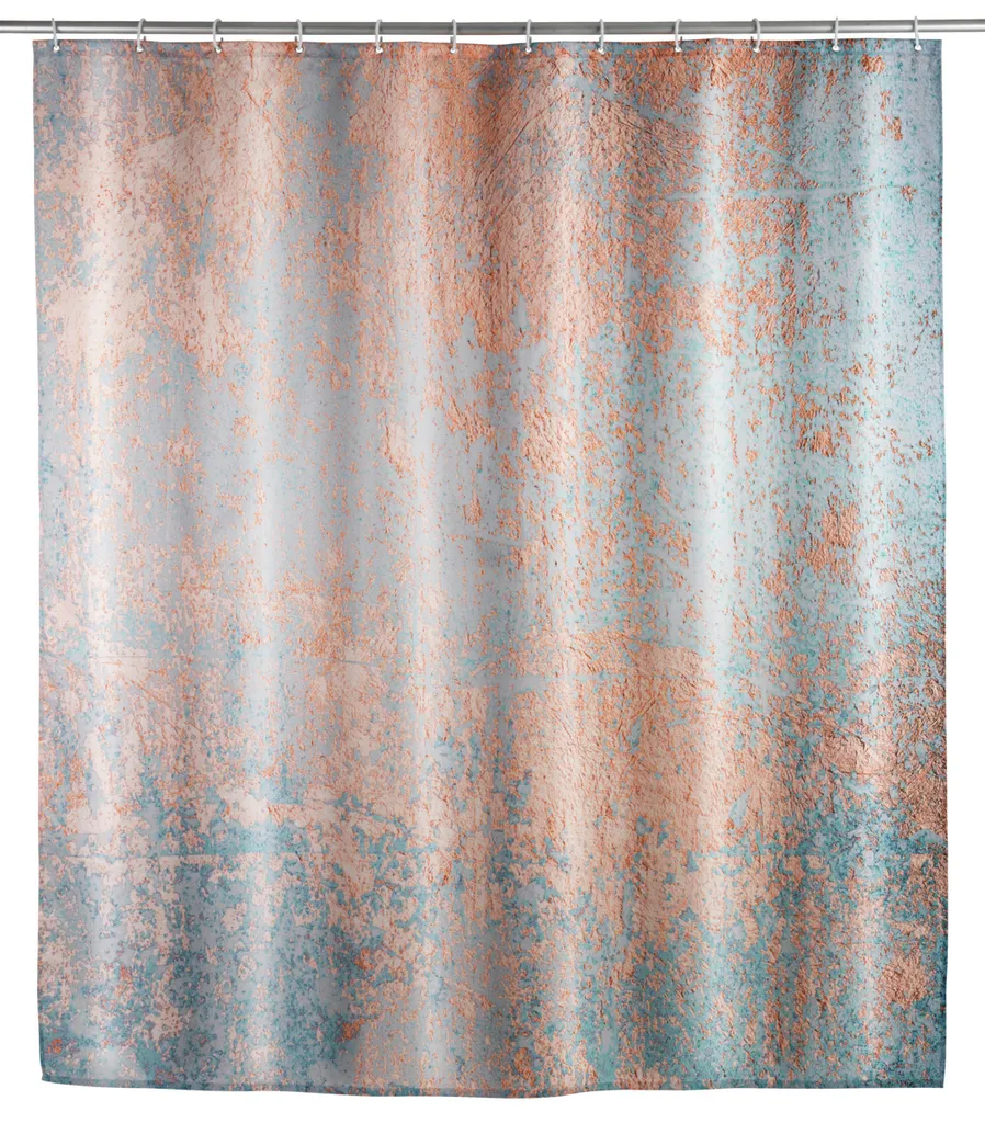 Rideau de douche textile 180x200 cm WENKO AGATE pour baignoire et douche