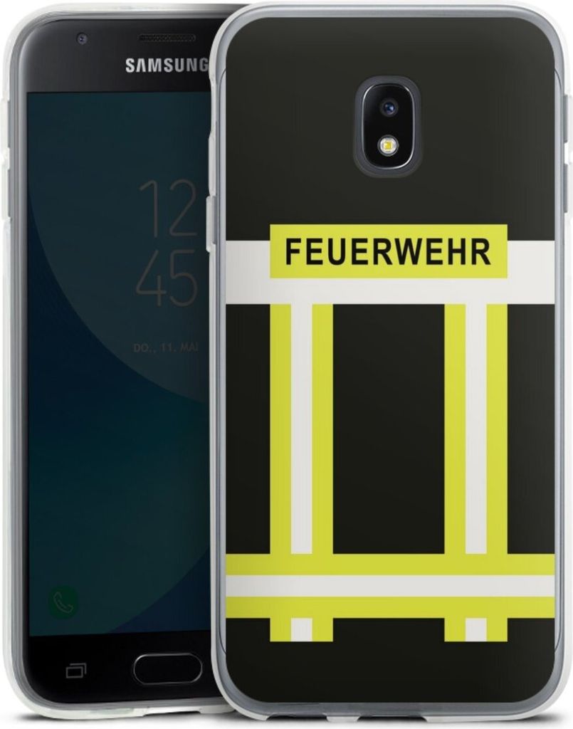 DeinDesign Handyhülle für Samsung Galaxy J3 Duos (2017) Silikon Hülle Case Smartphone Schutzhülle Beruf Feuerwehr Feuerwehrmann