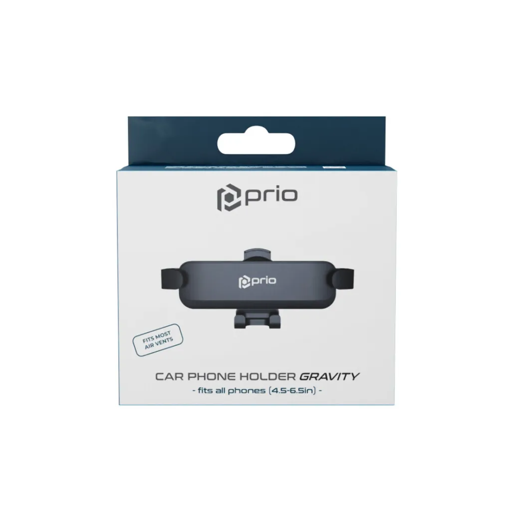 Supporto Prio Gravity PCH-1202: Tecnologia Auto-Lock Nero - 7