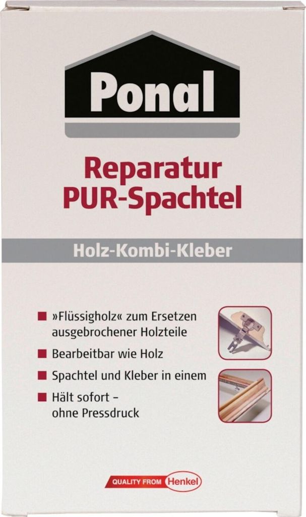 Ponal PER6N Ponal Reparatur PUR-Spachtel Holz-Kombi-Kleber Image du produit 