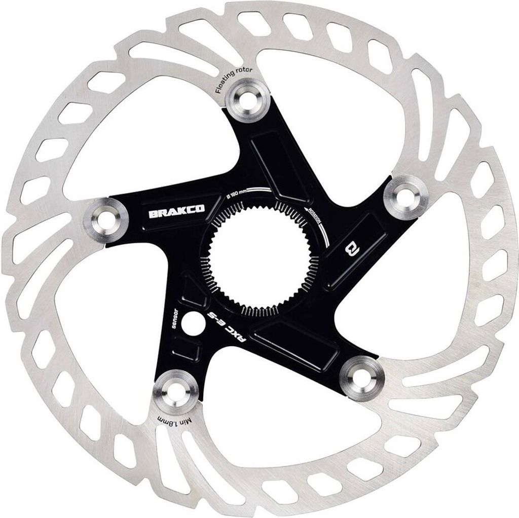 Brakco Axc Cl Floating Cnc E-bike 2 Mm Bremsscheibe Silber 220 mm Silber 220 mm
