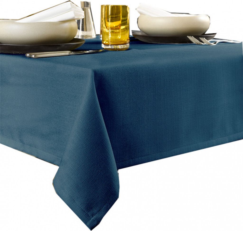 tischdecke Gibson 145x360 cm Polyester dunkelblau
