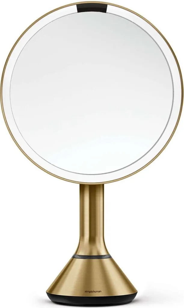 Miroir Maquillage Lumineux à Capteur Grossissant 5x de 20 cm Tru-Lux Silver