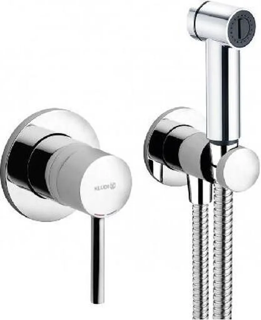 Kludi Bozz 389980576 Set de Mitigeur Encastré avec Douchette Bidet Chrome
