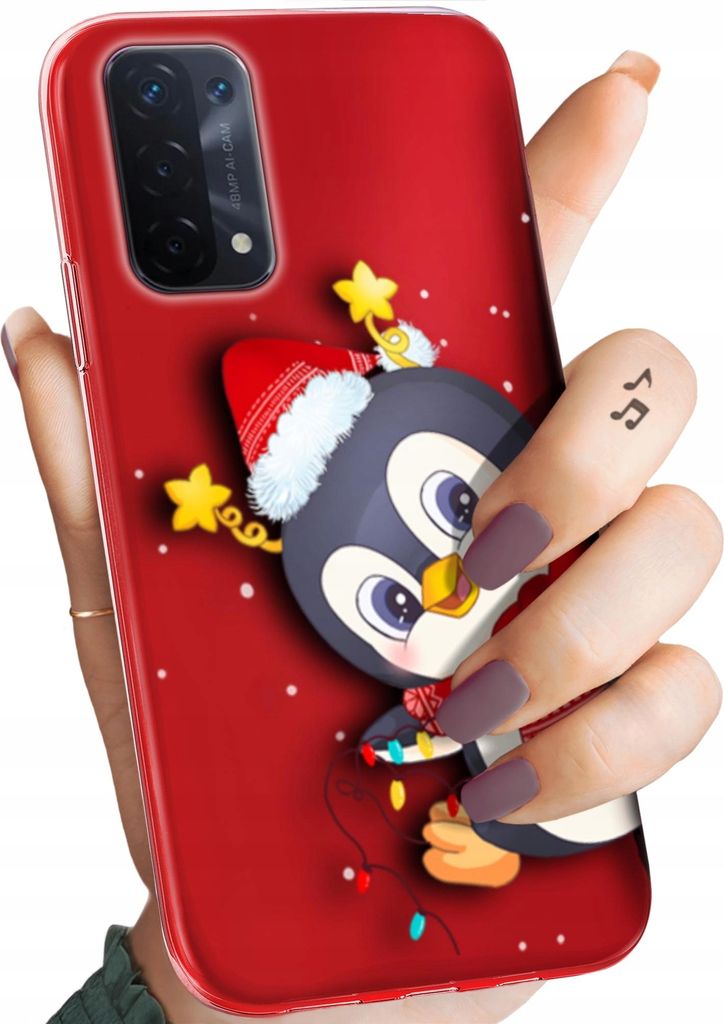 BEDRUCKTE HÜLLEN für OPPO A54 / A74 / A93 HANDYHÜLLEN HANDY SCHUTZ HÜLLE CASE SILIKON MUSTER WEIHNACHTEN SANTA CLAUS CHRISTMAS